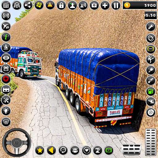 Indian muatan truk menyetir 3d