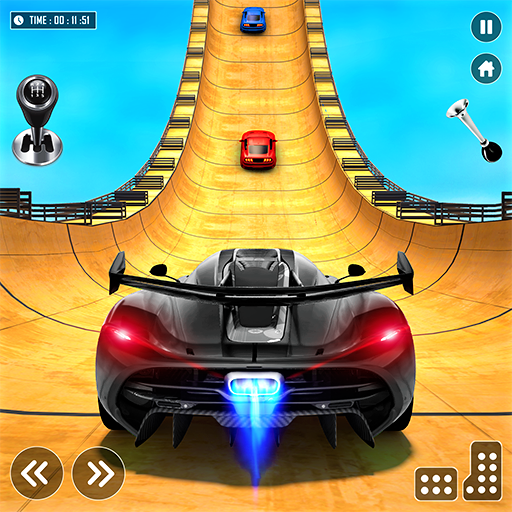 पागल कार स्टंट: कार गेम्स 3डी