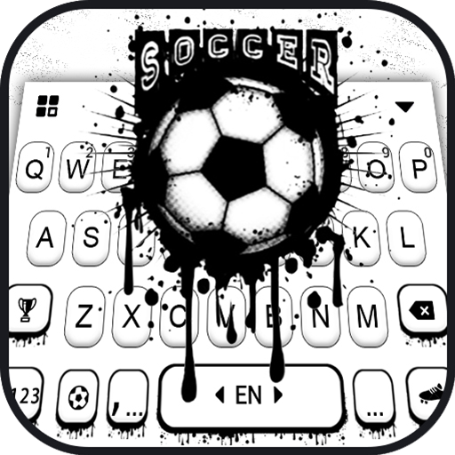 Soccer Doodle Drip Klavye Arka