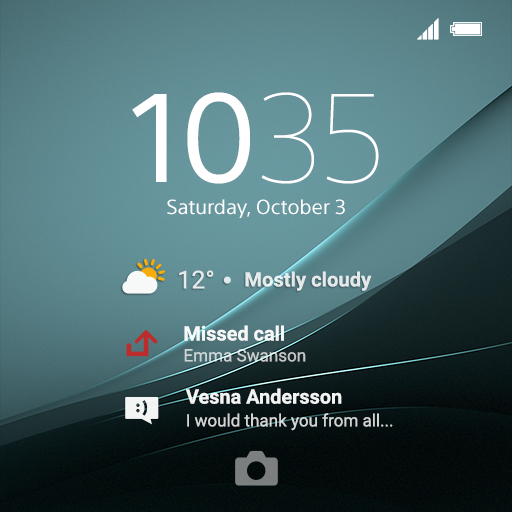 Xperia™ Theme: Aqua Green