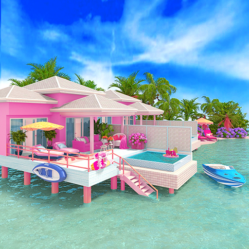 ピンクの家のデザイン：ビーチホーム