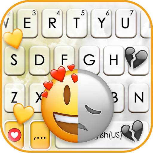 Happy Sad Emoji Keyboard Backg