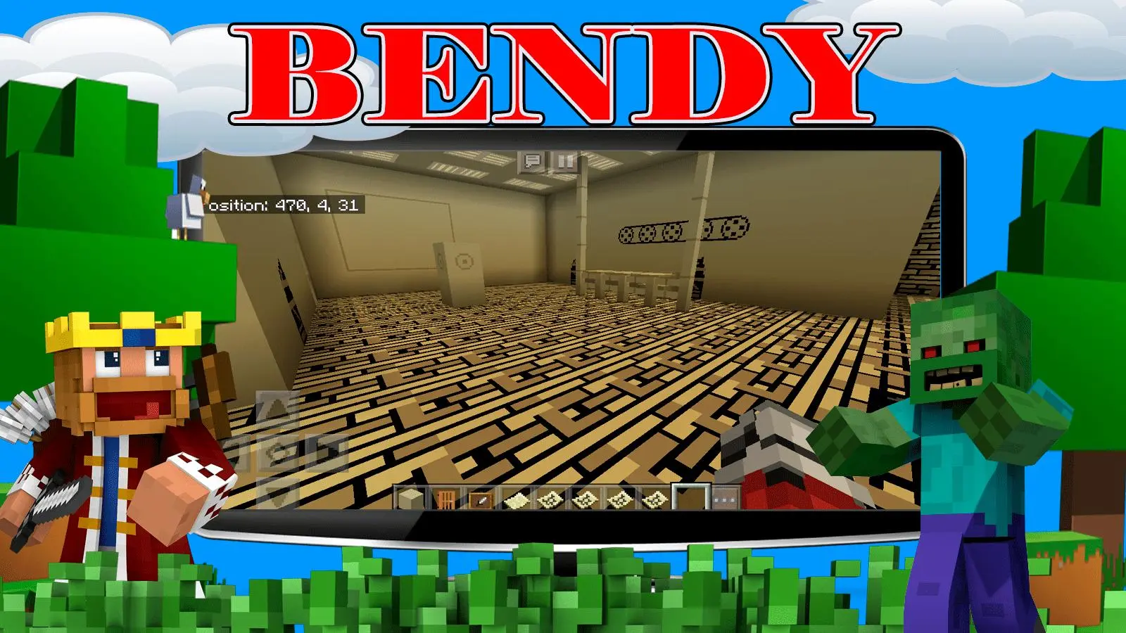 Download Bendy Ink Minecraft Mod MCPE android on PC