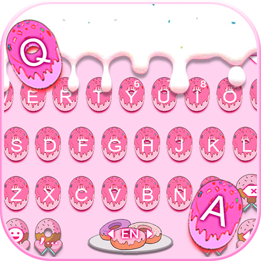 Pink Donuts Keyboard Theme