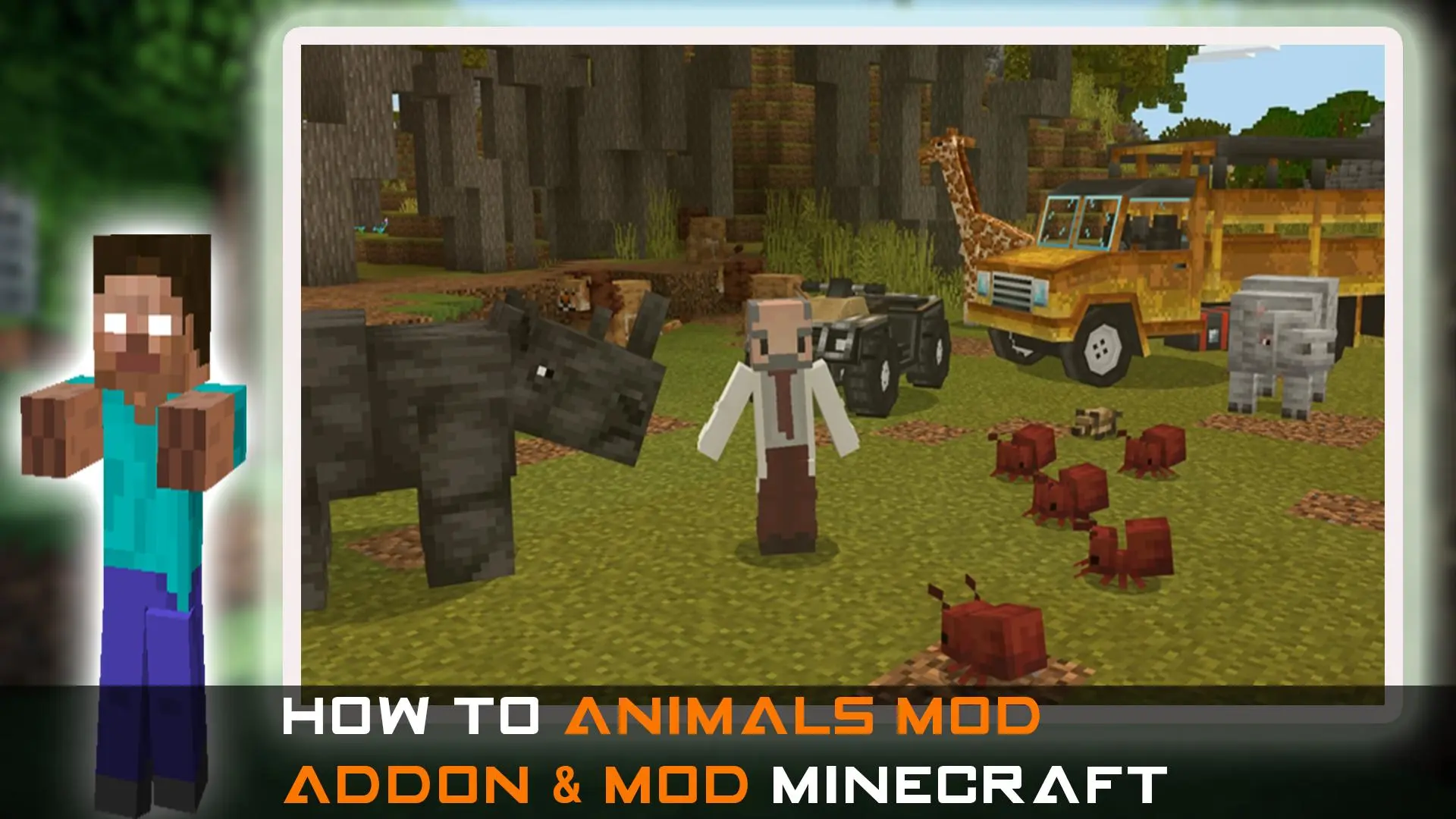 Download Animals Zoo Mod for Minecraft android on PC