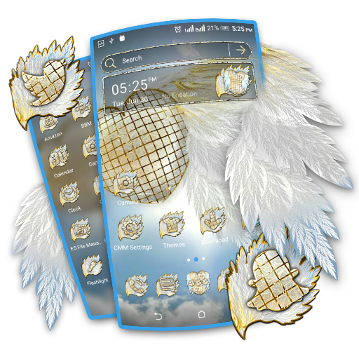 Feather Heart Launcher Theme