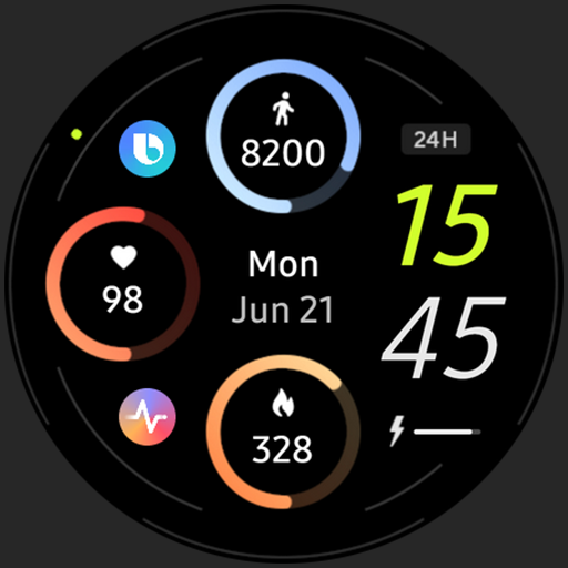 Sporty Digital Watch Face