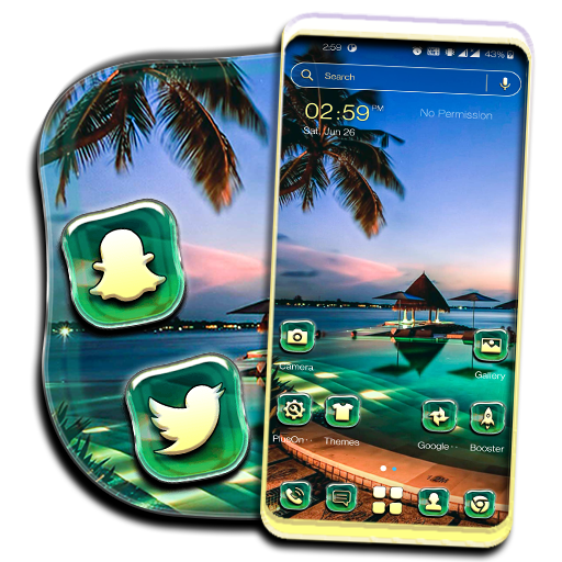 Maldives Resort Launcher Theme