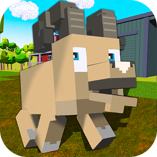 Blocky Sheep Farm 3D
