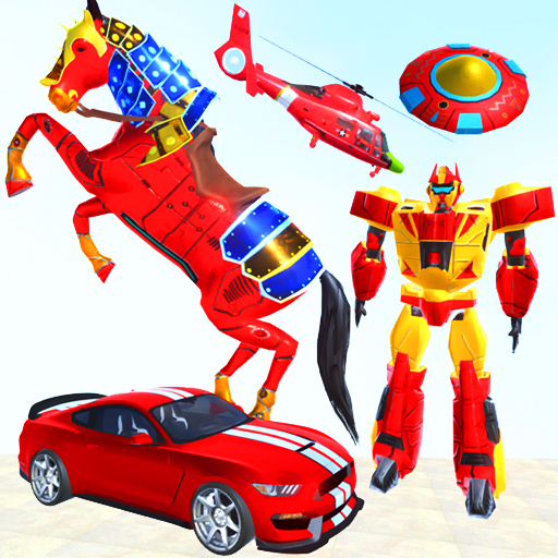 Flying Horse Robot Car Game