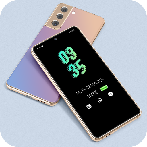 Always on display clock widget