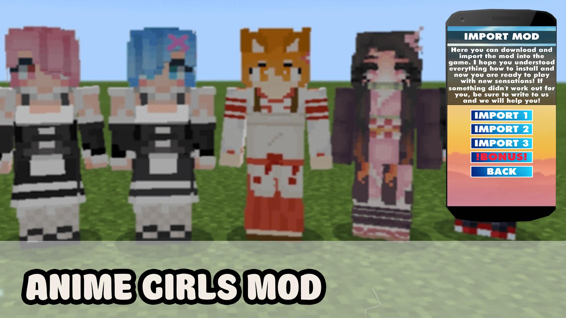 Download Anime Girls Mod For MCPE android on PC