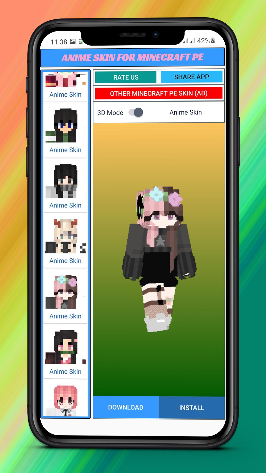 Descargar Anime Skin Minecraft Android en PC | GameLoop Oficial