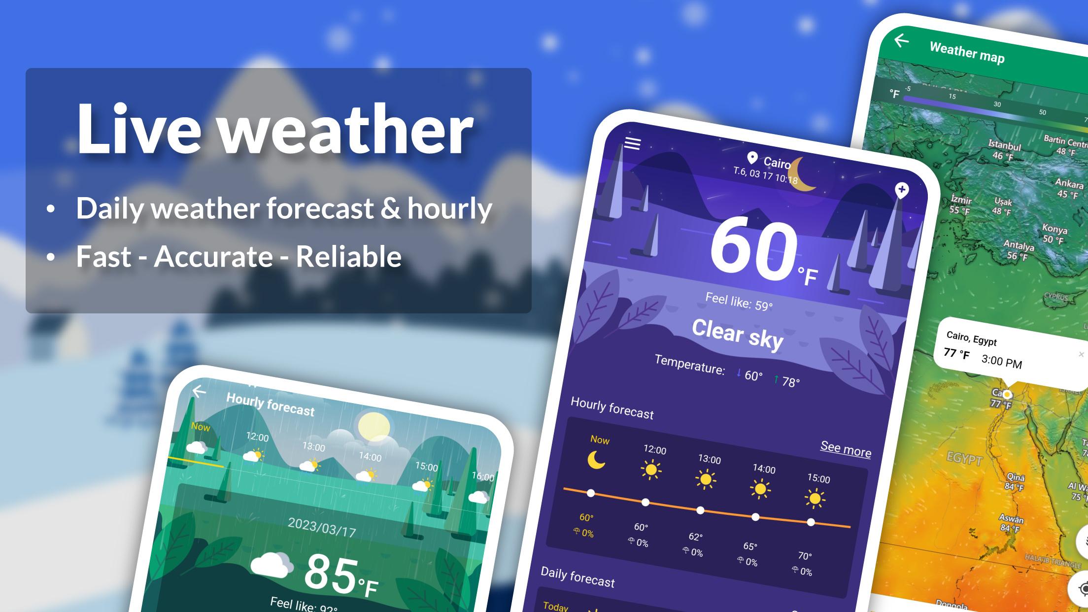 Download Live weather: Forecast, widget android on PC