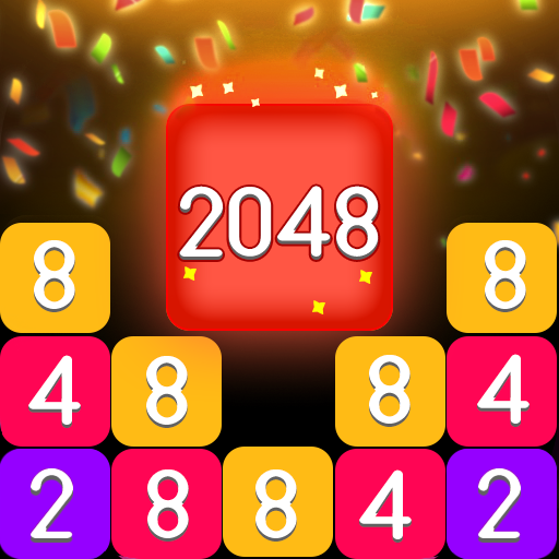 ड्रॉप नंबर "2048" मर्ज ब्लॉक