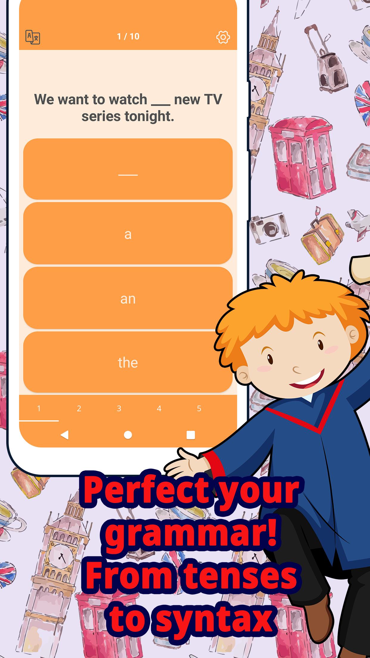 Download Learn English Grammar Tests android on PC
