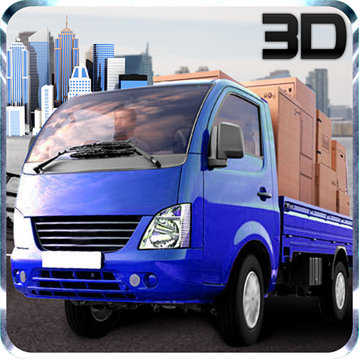 mini şoförü kamyon taşıma 3D