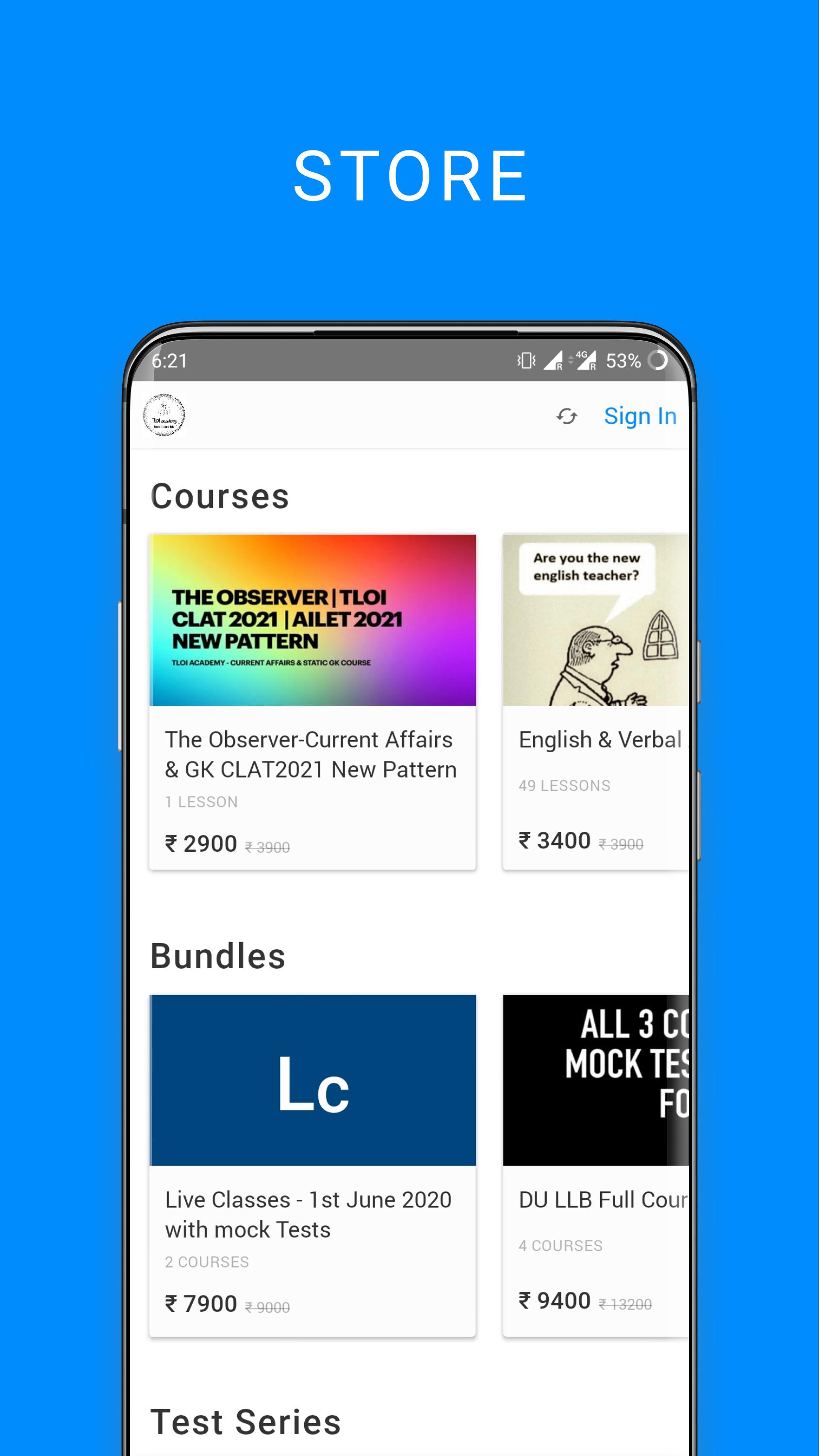Download TLOI Academy Mocks and Online android on PC