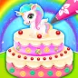 Unicorn Cake Baking Girl Games