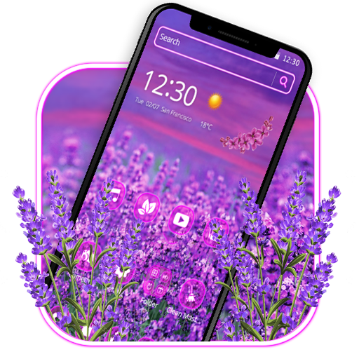 Purple flower theme