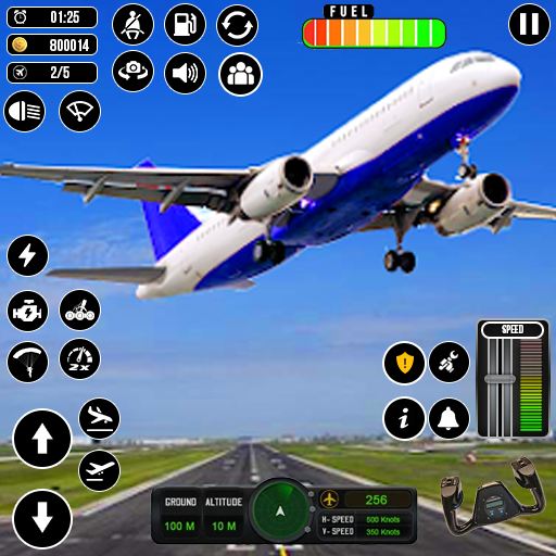 飞机飞行模拟器 3D：飞机飞行员游戏