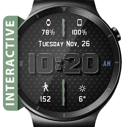 Chrome Leather HD Watch Face