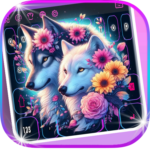 Neon Night Wolf Theme
