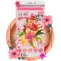 Girly Wall Pink Flower Theme