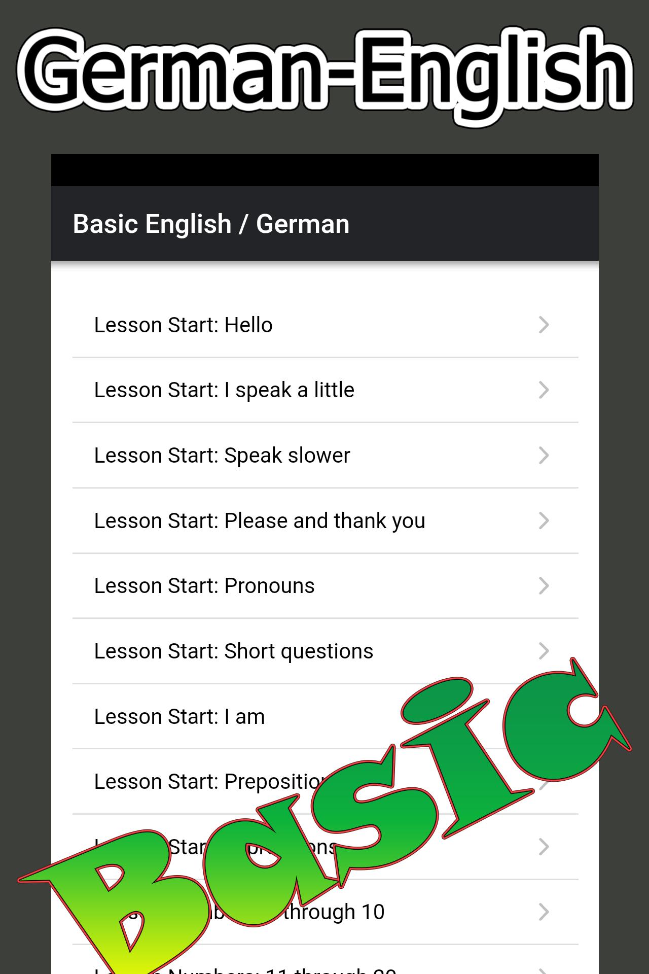 Download Learn German Basic Free Englis android on PC