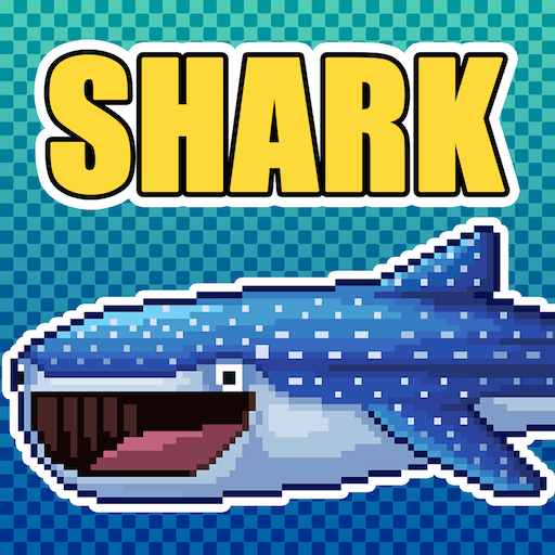 Shark -  Pixel art healing aqu