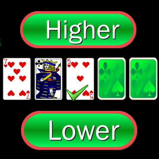 Higher or Lower card game