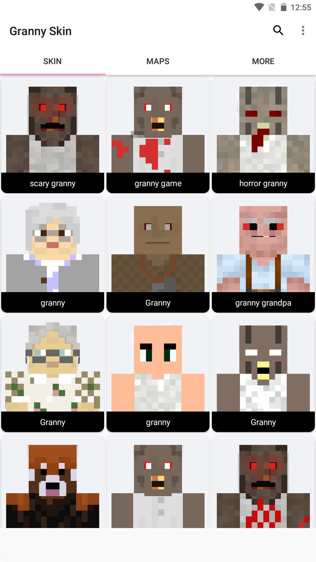 Скачать Granny Minecraft Skins на ПК | Официальный представитель GameLoop