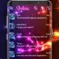Neon light SMS theme