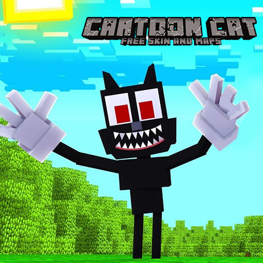 Skin Cartoon Cat For MCPE