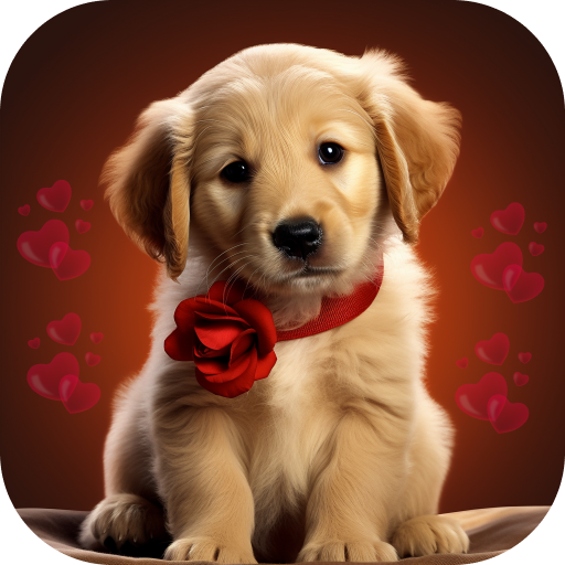 Cute Dog Love HD Wallpaper