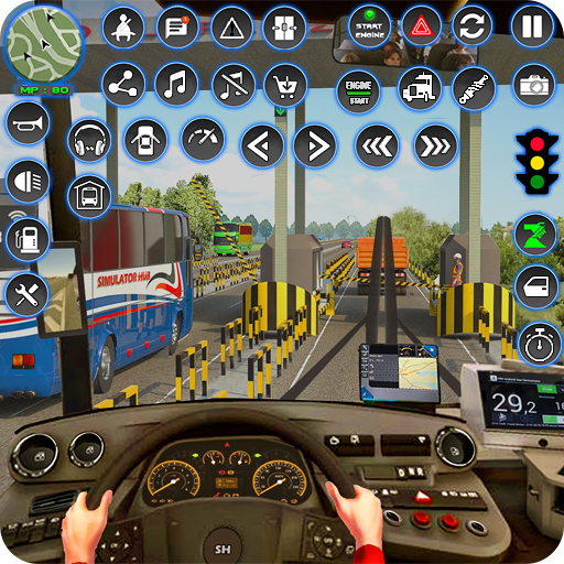 ユーロ バス シミュレーター ゲーム 3D
