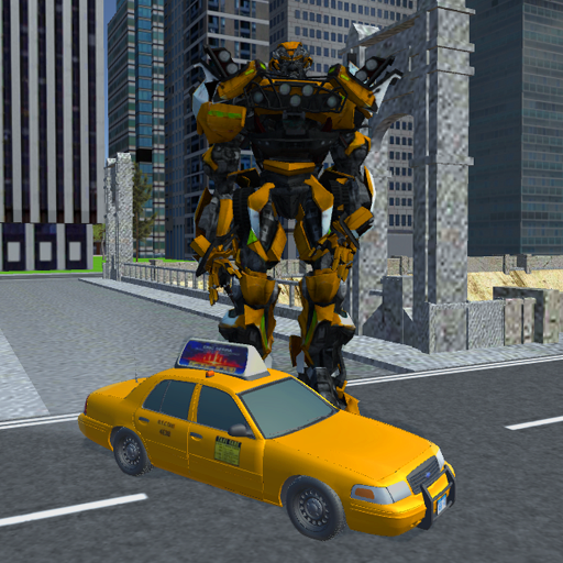 Futuristic Robot Taxi