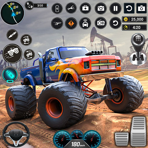 Kids Monster truck Race