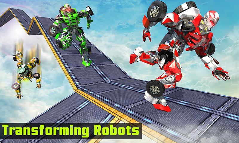 Download Impossible Car Parking Tracks Transform Robot Game android on PC