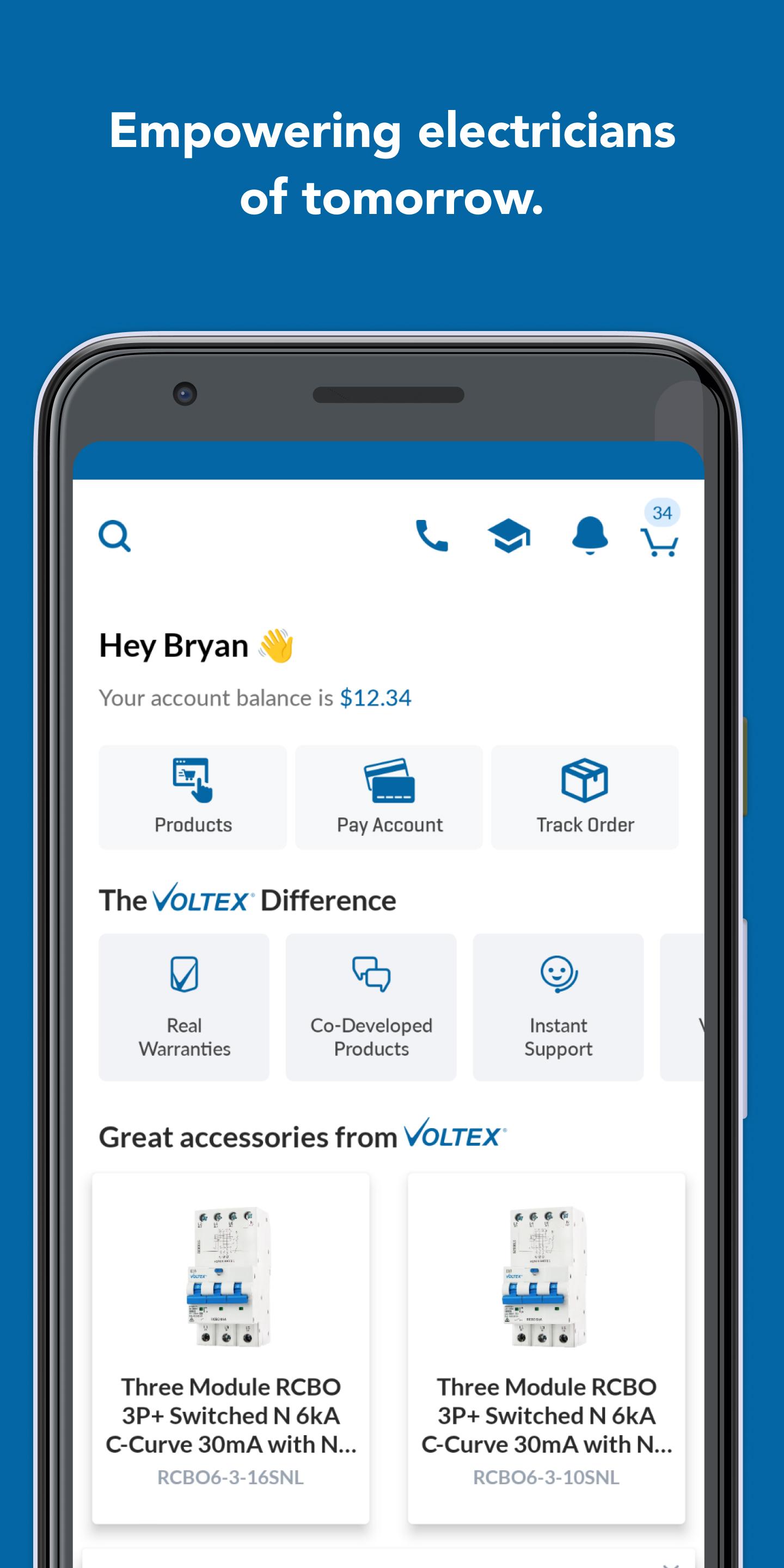 Download Voltex Electrical android on PC