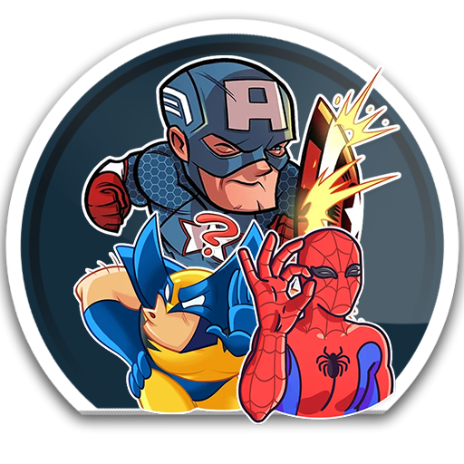 WASticker Superhero Pack Part 