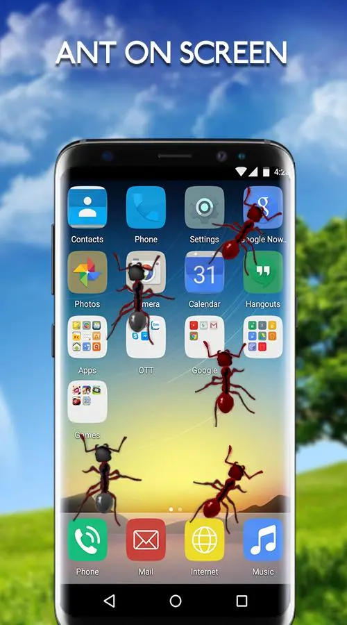 Download Ants on Screen - Ants in Phone Funny Joke android on PC