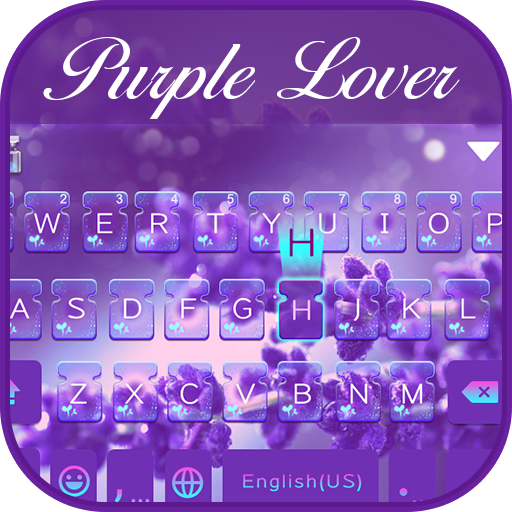 最新版、クールな Purplelove のテーマキーボード