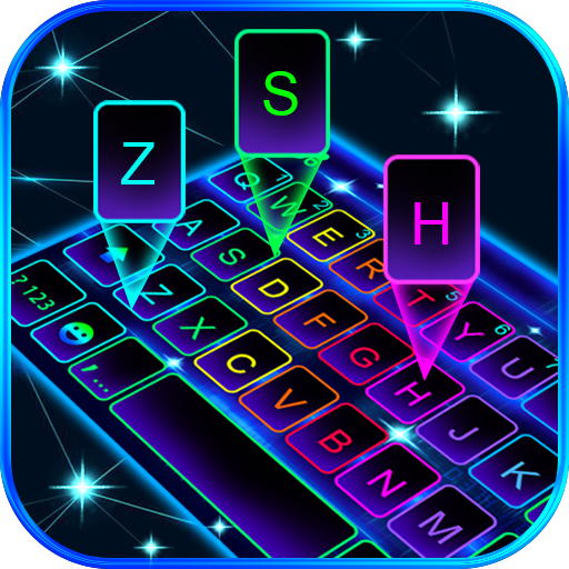 Neon Led Keyboard Theme
