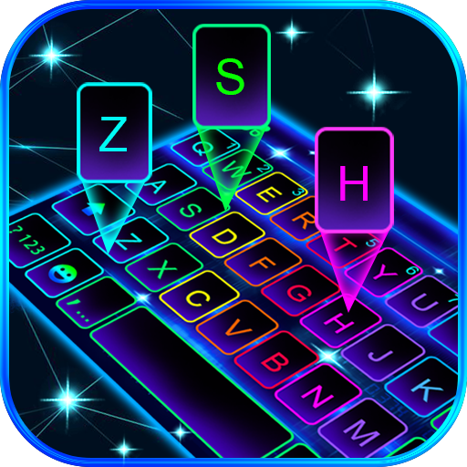 Tema Keyboard Neon Led