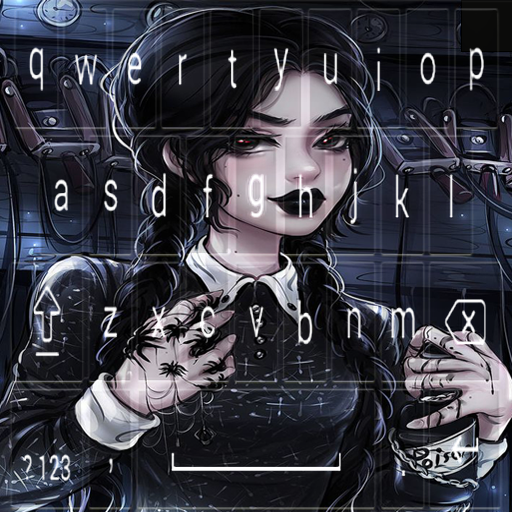 keyboard theme wednesday addam