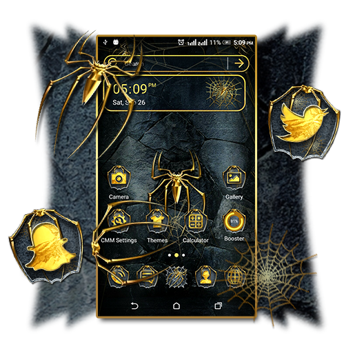 Golden Spider Theme Launcher