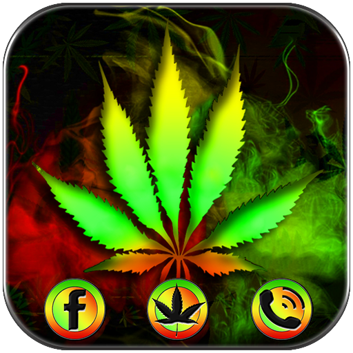 Neon Rasta Weed Theme