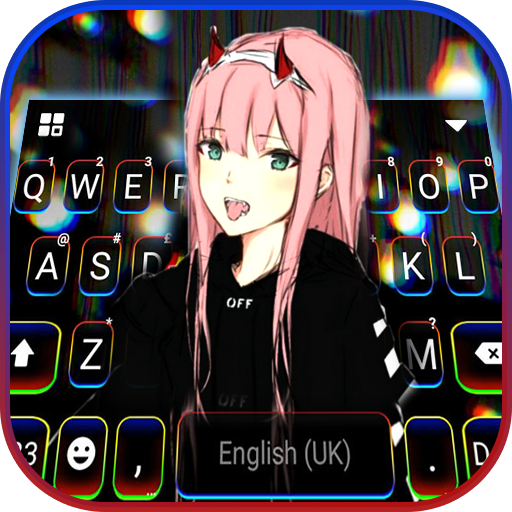 Kawaii Demon Girl Keyboard Bac