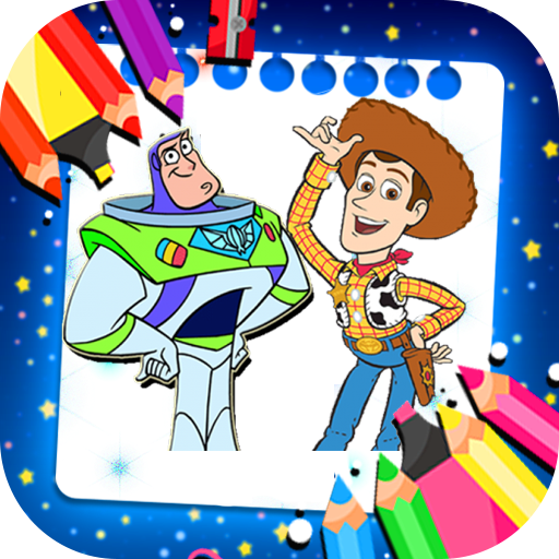 Toy Story coloring cartoon boo